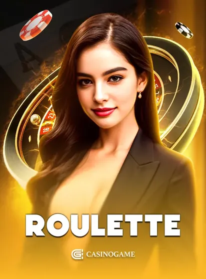 โต๊ะคาสิโนสด Roulette ดีลเลอร์หญิงข้างโต๊ะรูเล็ต ในหน้านี้