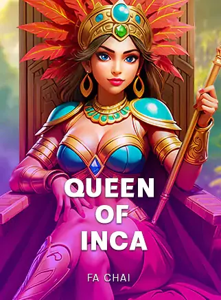 ปกเกมสล็อต Queen of Inca ค่าย Fa Chai ราชินีอินคาสวมเครื่องประดับขนนก ในหน้าแรก