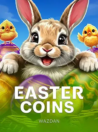ปกเกมสล็อต Easter Coins ค่าย Wazdan กระต่ายกับลูกเจี๊ยบเหลือง ในหน้านี้
